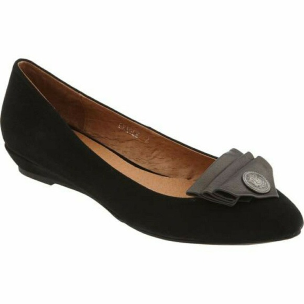 Jeffery Campbell ⟩ 'Reagle’ Black Suede Flats